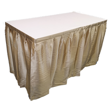 Load image into Gallery viewer, BANQUET TABLE WITH CLOTH OR SKIRTING | RECTANGLE (2&#39; X 4&#39;)
