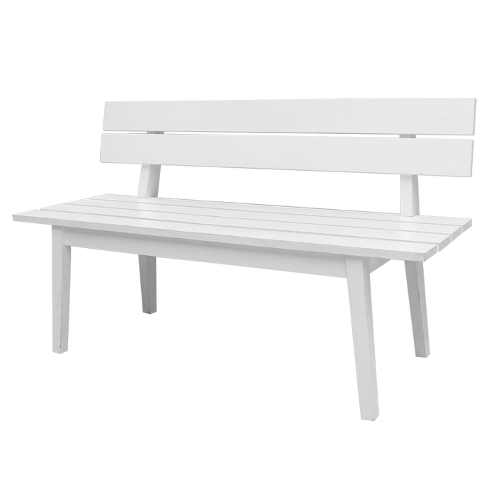 WOODEN BENCH (WHITE)