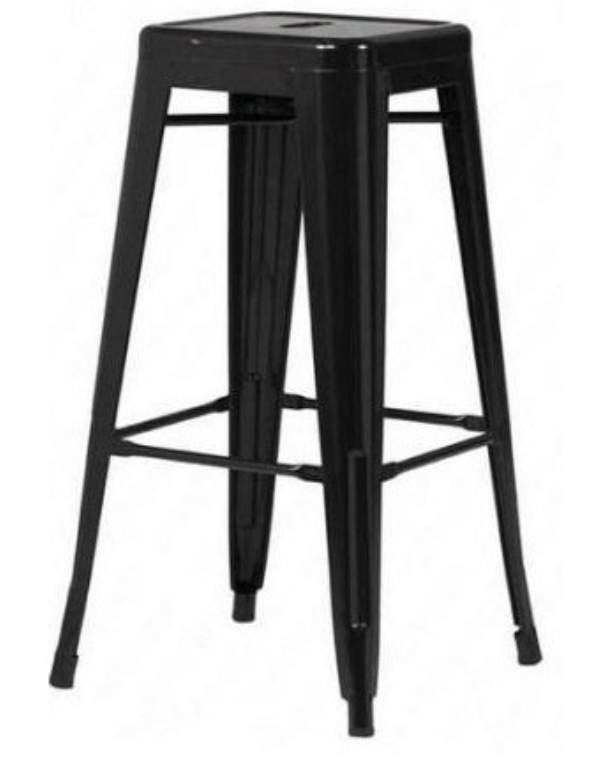 TOLIX HIGH BAR STOOL (BLACK)